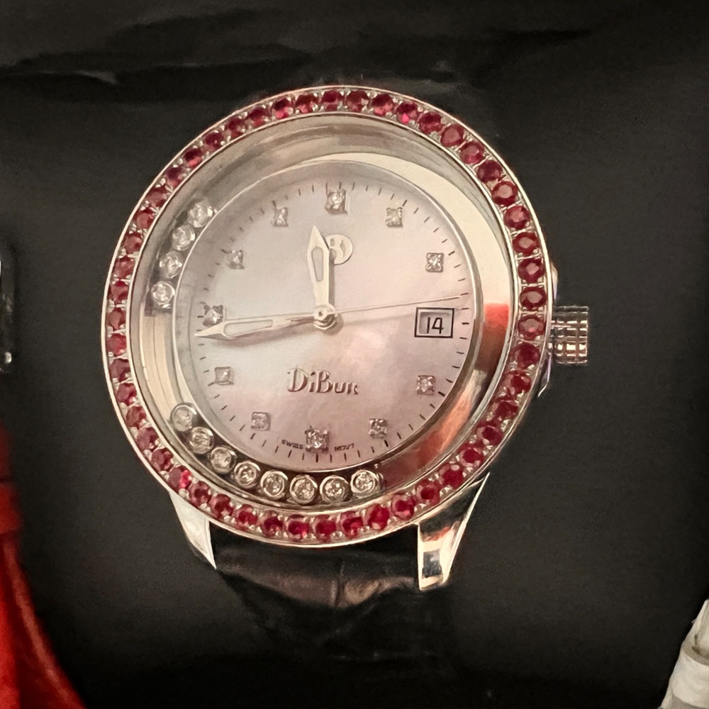 Dibur!! Authentic Dibur Watch With Ruby Bezel And… - image 1